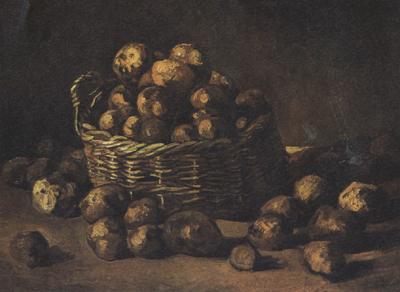 Vincent Van Gogh Still life with a Basket of Potatoes (nn04) Germany oil painting art